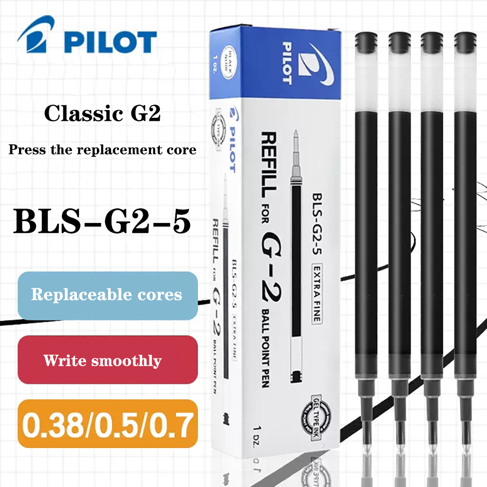 6pcs Japan PILOT Gel Pen Refil - đánh giá và giá Pilot Pen G2