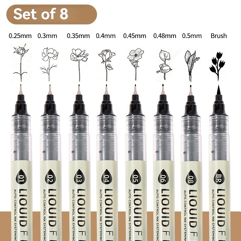 12 Pack Black Fineliner Drawin - đánh giá và giá Correction Pen Fine